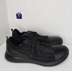 Alegria Traq Qest Black Dream Knit Fabric Sneaker